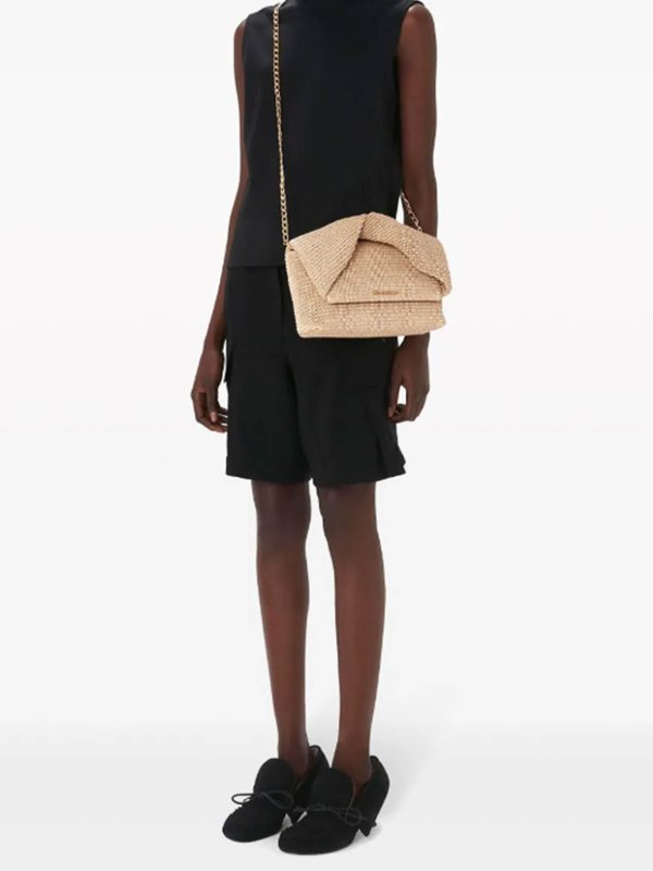 The Best Shops J.W. ANDERSON: Borsa Twister in rafia