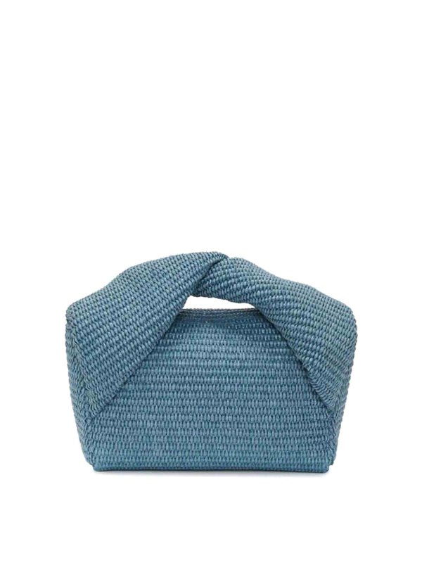 The Best Shops J.W. ANDERSON: clutches - Twister Midi Raffia Bag