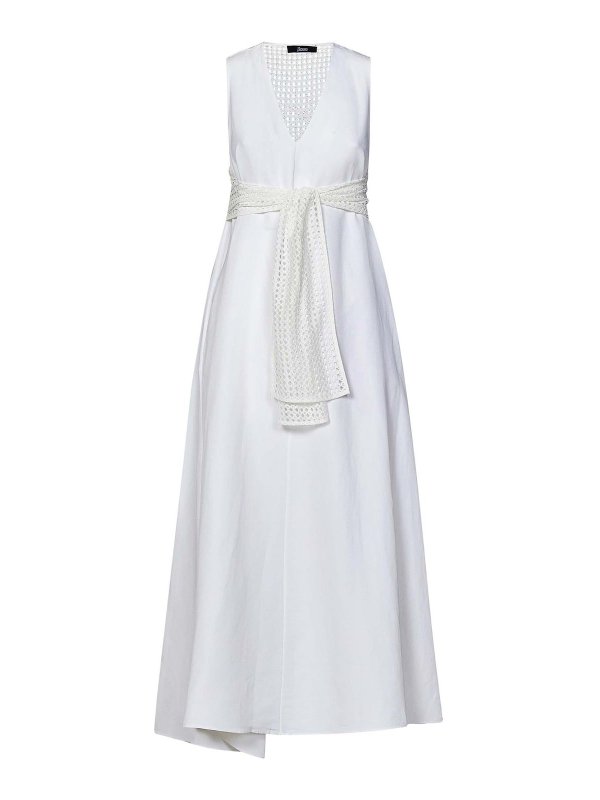HERNO: Maxi robe - Maxi Robe - Blanc