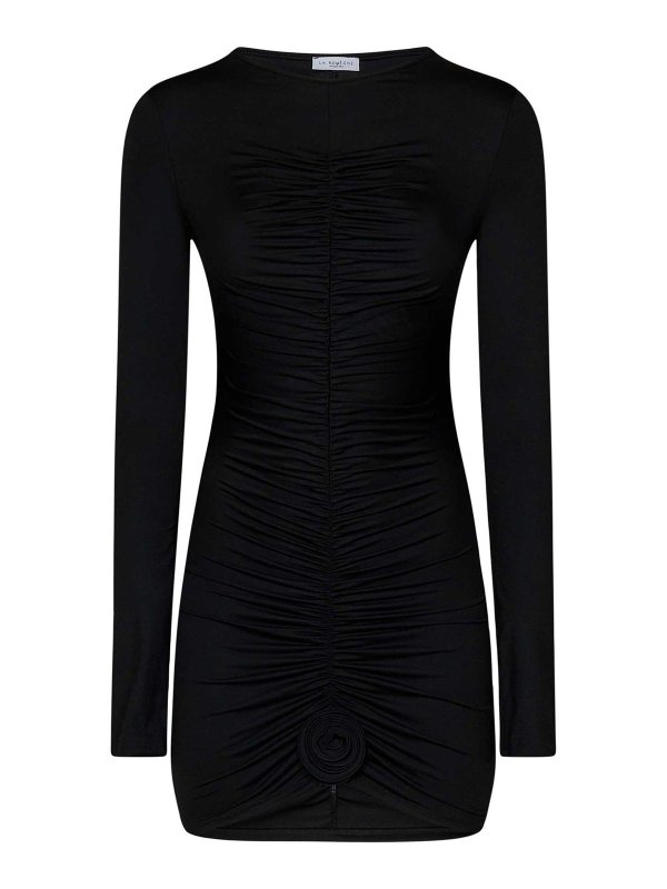 LA REVECHE: ニーレングスドレス - 膝丈ドレス - 黒