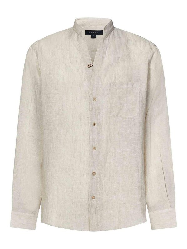 SEASE: Hemden - Hemd - Beige