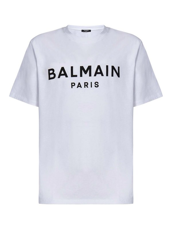 Balmain: T-shirts - T-Shirt - Weiß