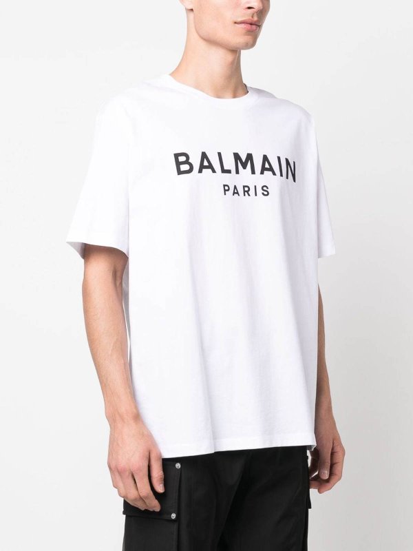 Balmain: T-shirts online - T-Shirt - Weiß