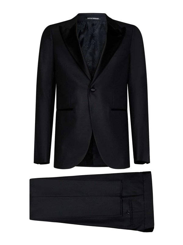 EMPORIO ARMANI: Costumes élégants - Costume De Cérémonie - Noir EMPORIO ARMANI: Costumes élégants - Costume De Cérémonie - Noir
