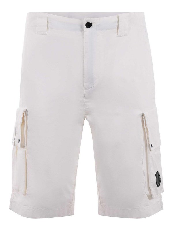 C.P. COMPANY: Shorts - Short - Blanc