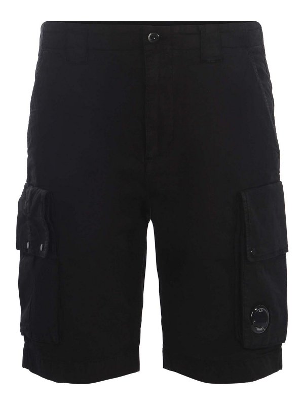 C.P. COMPANY: トラウザーショーツ - ショートパンツ - 黒