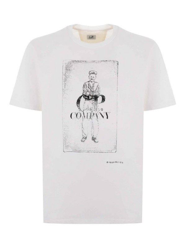 C.P. COMPANY: T-shirts - T-Shirt - Blanc