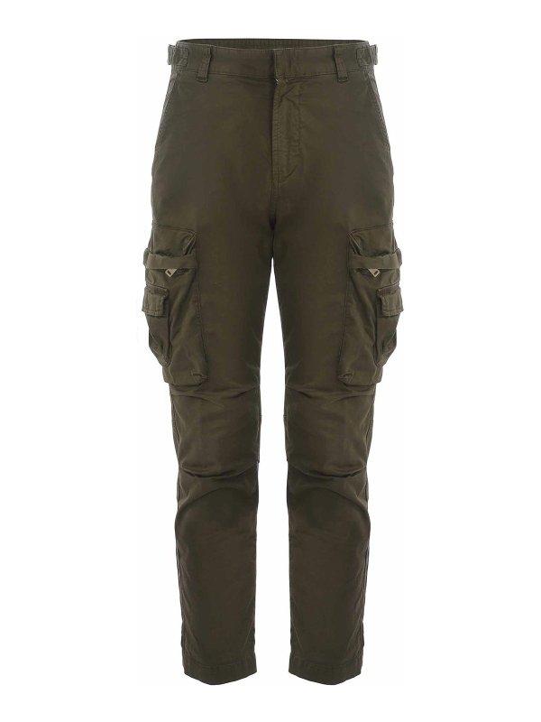 DIESEL: カジュアルトラウザー - カジュアルパンツ - 緑