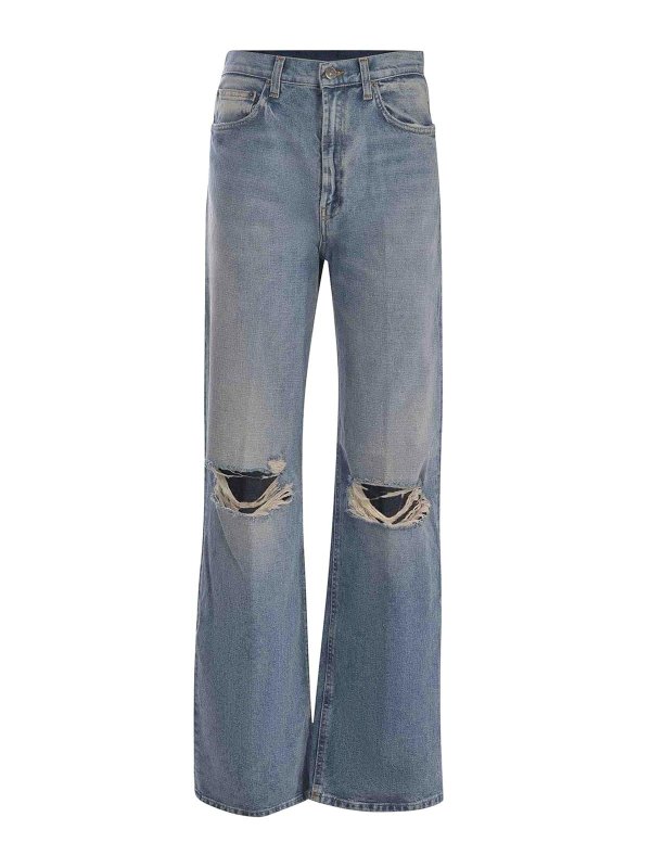 DONDUP: ストレートジーンズ - ストレートジーンズ - ライトブルー