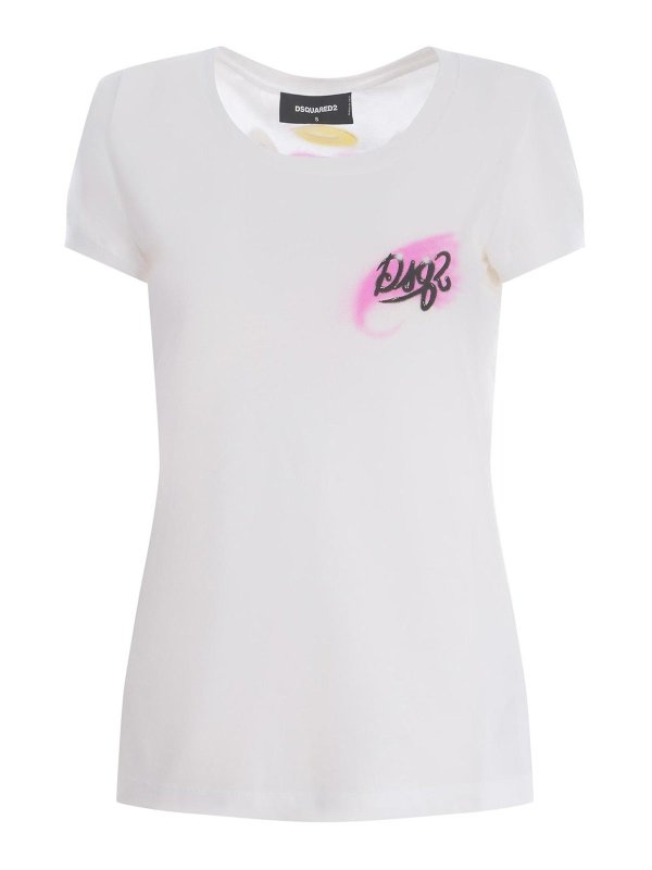 DSQUARED2: T-shirts - T-Shirt - Weiß