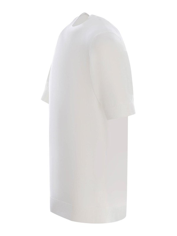 FILIPPO DE LAURENTIIS: クルーネック online - クルーネック - 白