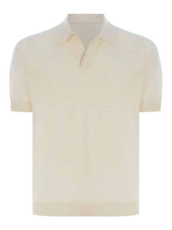 FILIPPO DE LAURENTIIS: ポロシャツ - ポロシャツ - ベージュ