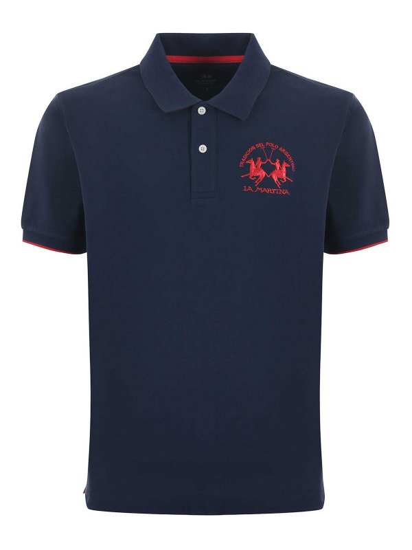 LA MARTINA: Poloshirts - Poloshirt - Blau
