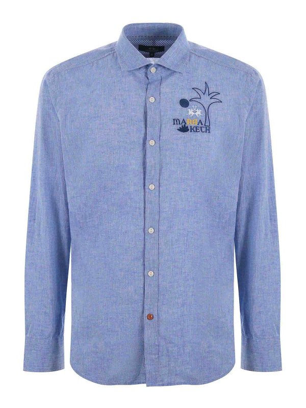 LA MARTINA: Hemden - Hemd - Blau