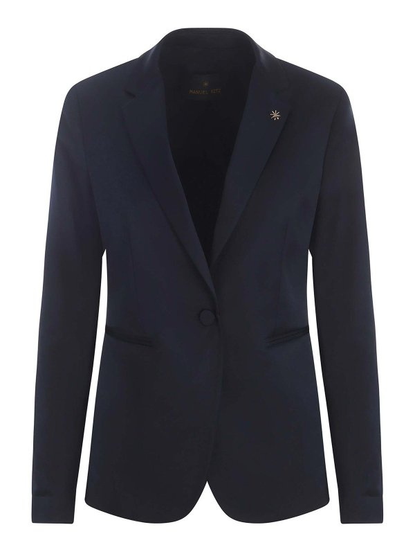 The Best Shops MANUEL RITZ : Robe longueur genou - Robe Au Genou - Bleu