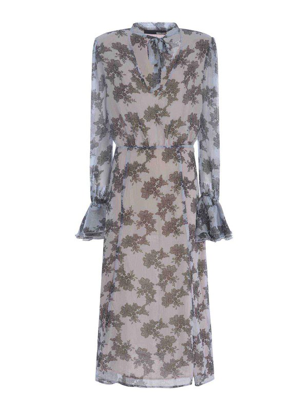 ROTATE Birger Christensen: Maxi robe - Maxi Robe - Bleu Clair