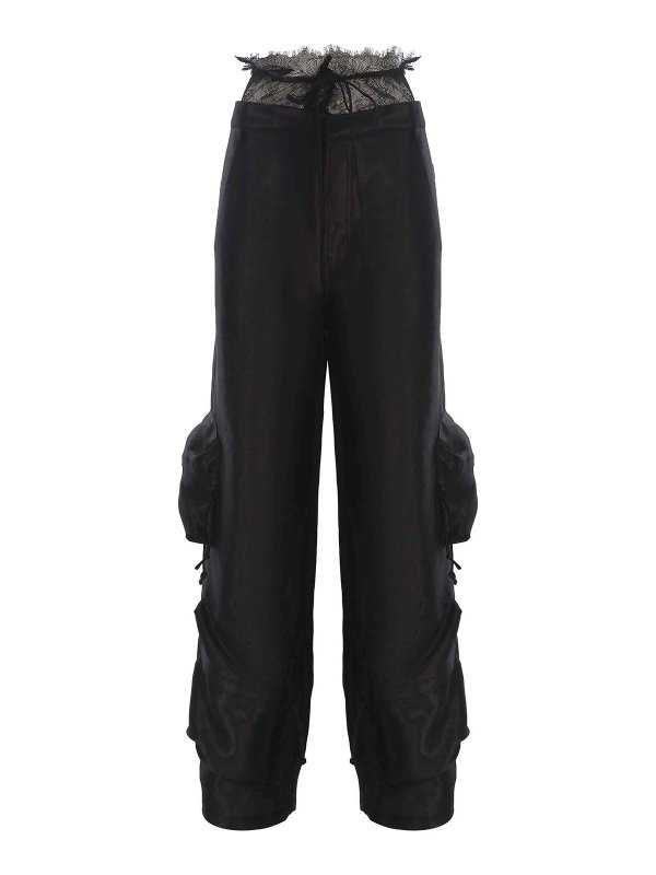ROTATE Birger Christensen: Pantalons casual - Pantalons Décontractés - Noir
