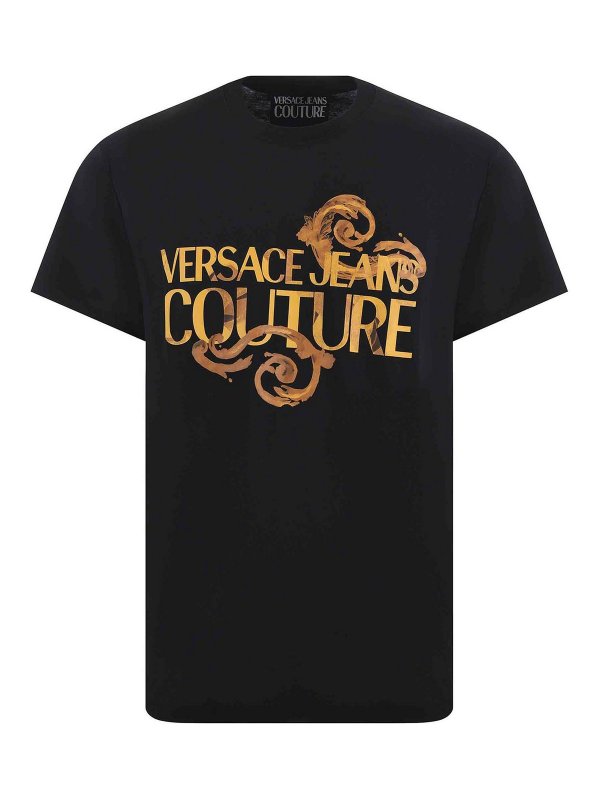 Versace Jeans Couture: Jeans Rectos - Vaqueros Rectos - Negro