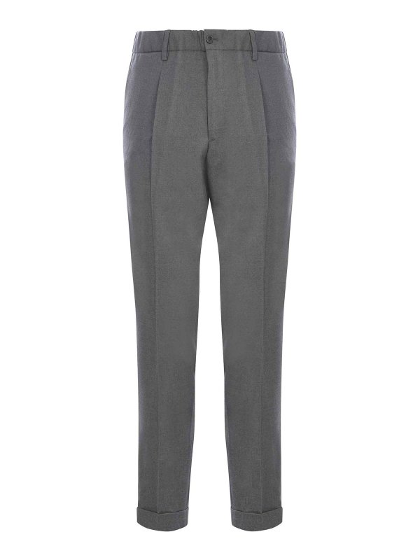 BRIGLIA 1949: casual trousers - Trousers In Stretch Virgin Wool