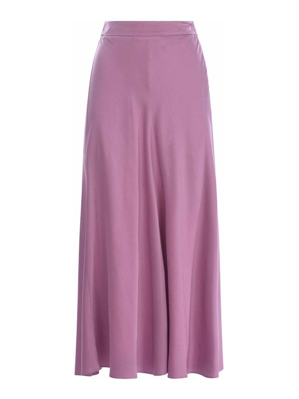 FORTE FORTE: Knielange und Midi Röcke - Midirock - Hell-Lila