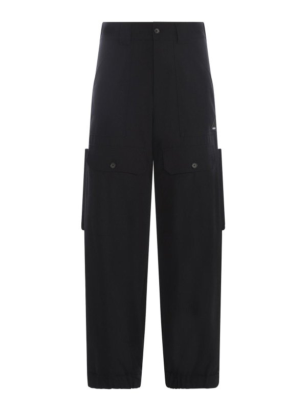 m.s.g.m.: Pantalons casual - Pantalons Décontractés - Noir
