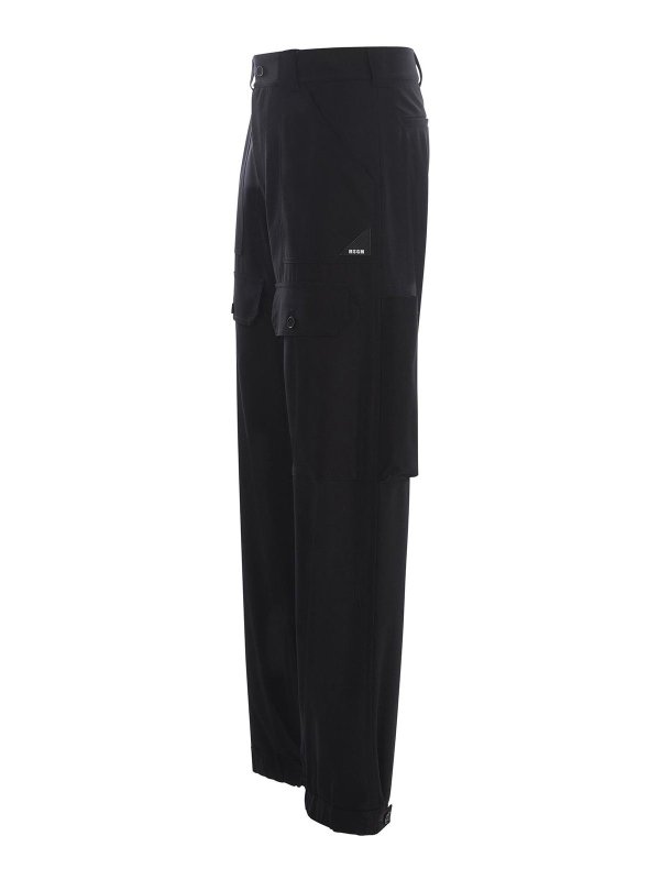 m.s.g.m.: Pantalons casual online - Pantalons Décontractés - Noir