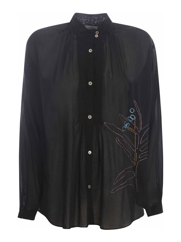 FORTE FORTE: Hemden - Hemd - Schwarz