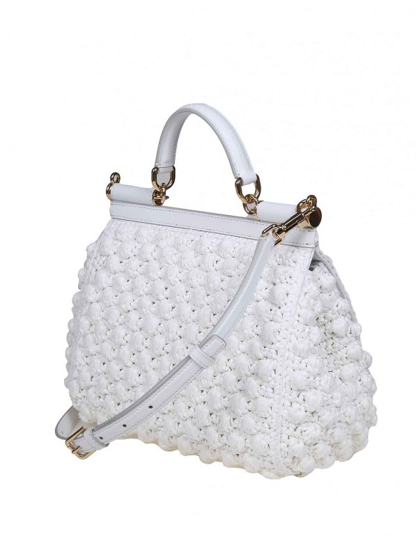 The Best Shops DOLCE & GABBANA: Handtaschen - Shopper - Weiß