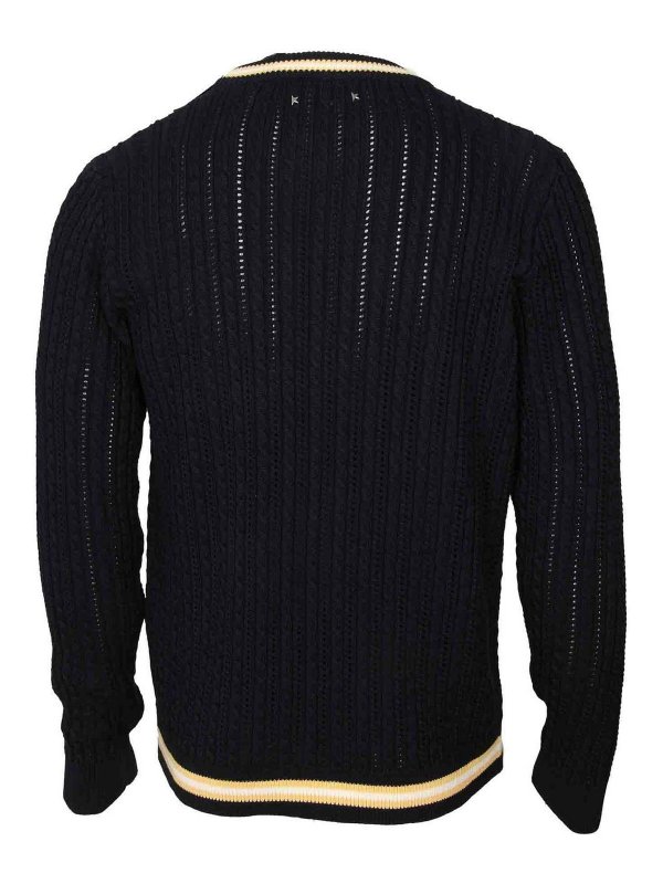 GOLDEN GOOSE: クルーネック online - クルーネック - ブルー