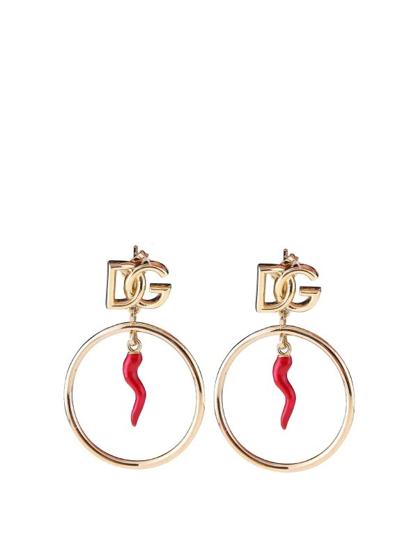 DOLCE & GABBANA: Ohrringe - Ohrring - Gold