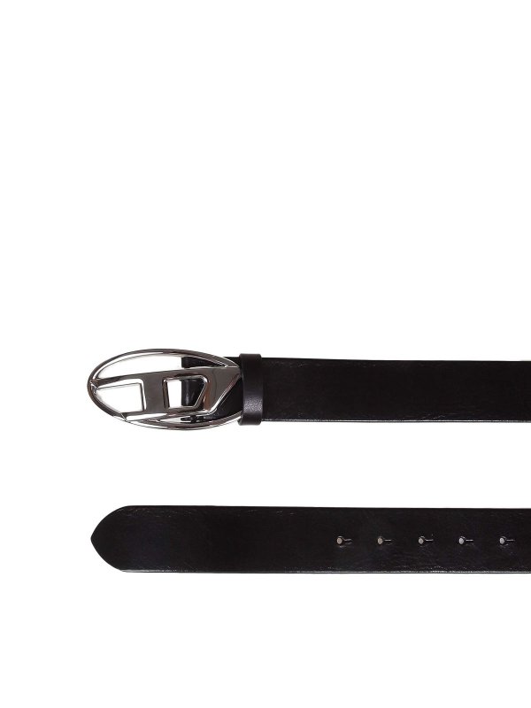 DIESEL: cinture online - Cintura B-1Dr In Pelle Colore Nero