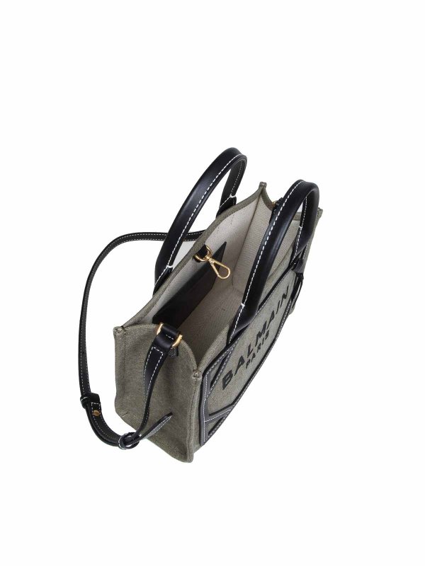 Shopper Small B-Army In Canvas Con Logo shop online: Balmain