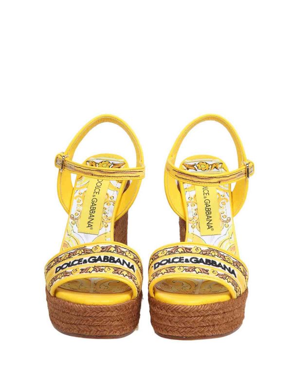 The Best Shops DOLCE & GABBANA: sandali - Sandalo Lolita Multicolor Con Zeppa