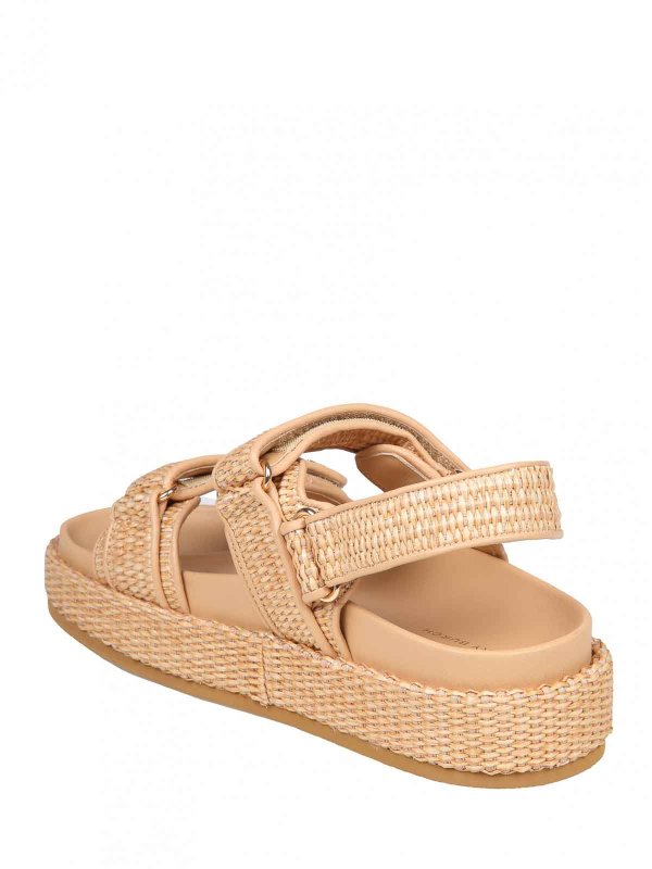 Kira Sport Sandal In Natural Color Raffia shop online: TORY BURCH