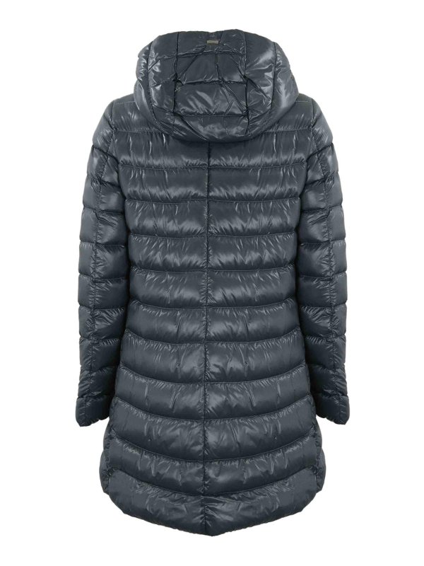 HERNO: padded jackets online - Long Quilted Down Jacket