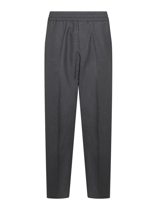 GOLDEN GOOSE: casual trousers - Grey Viscose Pants