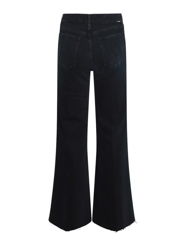 MOTHER: straight leg jeans online - Black Cotton Jeans