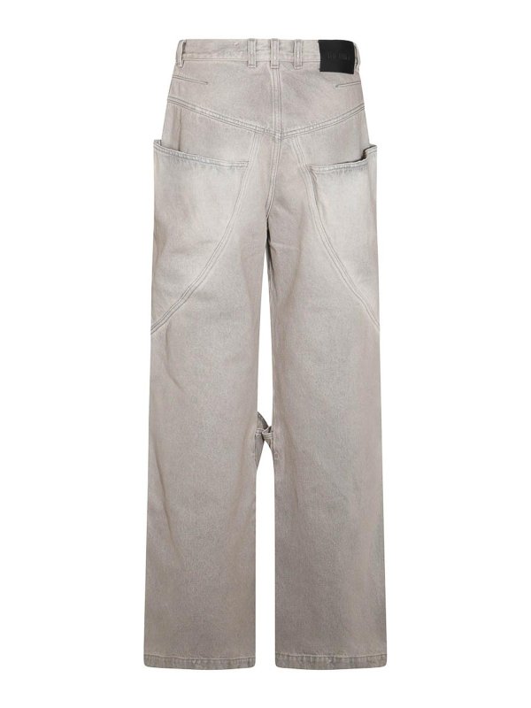 The Attico: Jeans à jambe droite online - Jean Droit - Gris