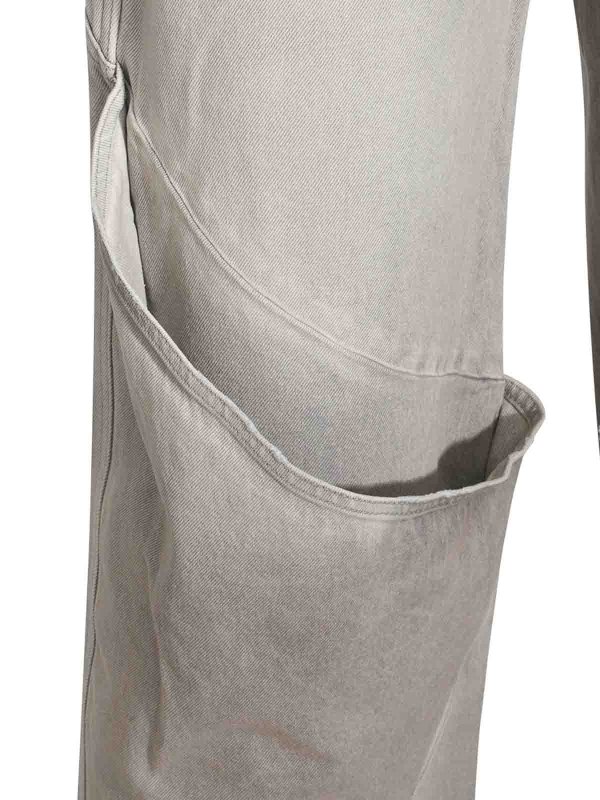 The Best Shops The Attico: Jeans à jambe droite - Jean Droit - Gris