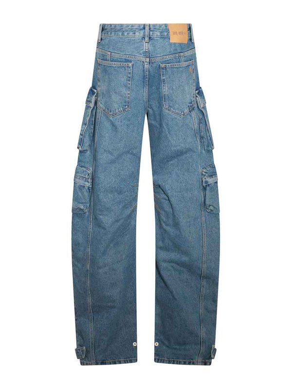 The Attico: Straight Leg Jeans online - Straight Leg Jeans - Blau