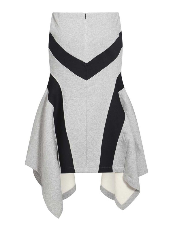 The Attico: Knee length skirts & Midi online - Grey Cotton Skirt