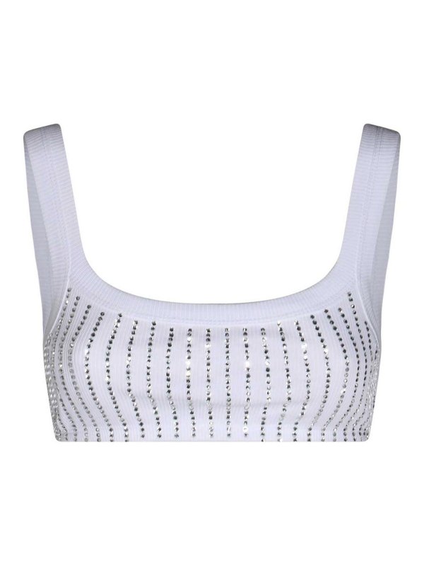 The Attico: Tops & Tank tops - White Cotton Top