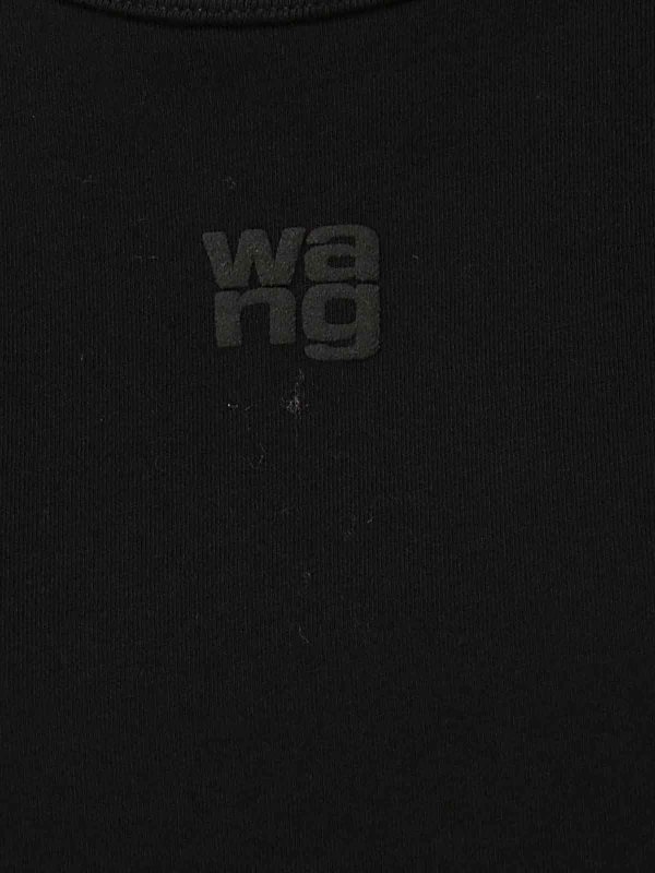 The Best Shops ALEXANDER WANG: t-shirts - Black Cotton T-Shirt