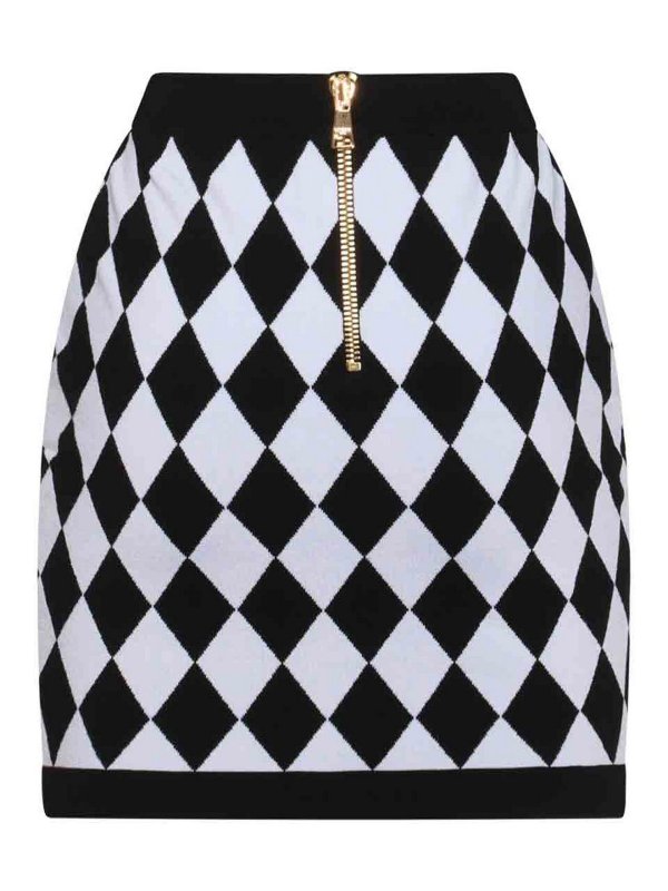 Balmain: ニーレングススカート＆ミディ丈 online - 膝丈/ミディスカート - 黒