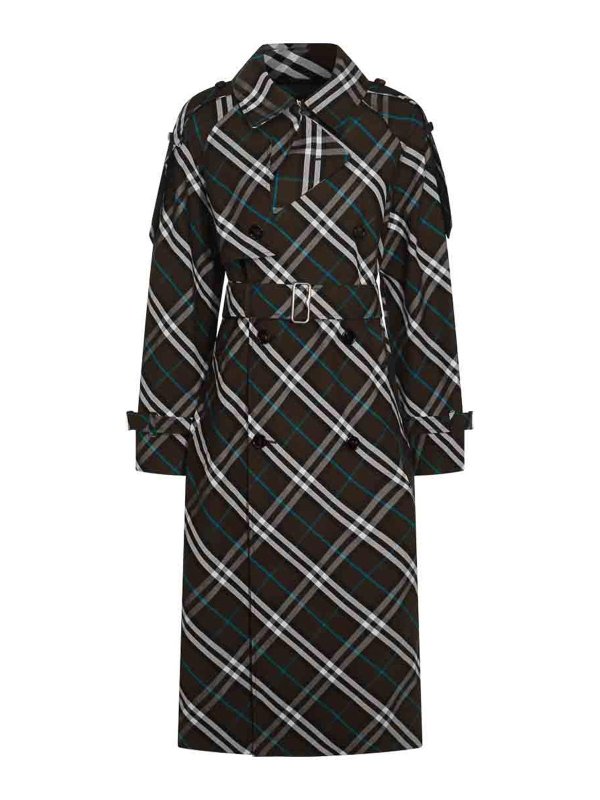 BURBERRY: short coats - Multicolor Trench Coat