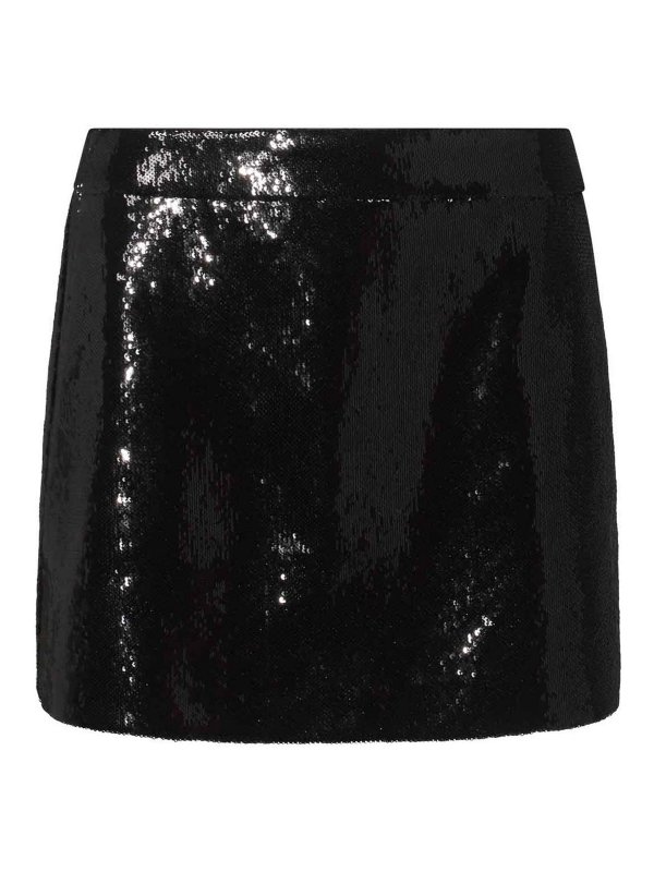 DOLCE & GABBANA: Jupes midi et au genou - Jupe Midi - Noir