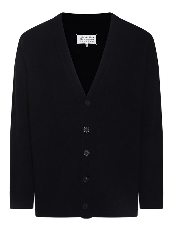 Maison Margiela: クルーネック - クルーネック - ブルー