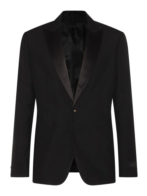 VERSACE: Vestes de costume - Blazer - Noir