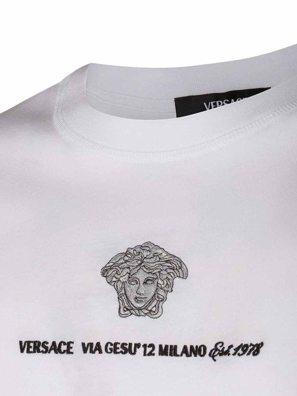 The Best Shops VERSACE: T-shirts - T-Shirt - Blanc