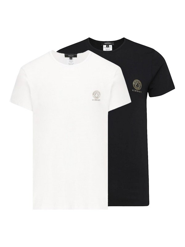 VERSACE: T-shirts - T-Shirt - Weiß